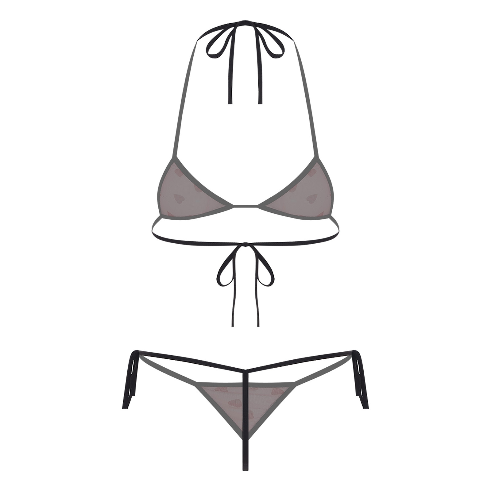 Mulheres micro mini biquíni li - Sheer Bra Lace avaliação e preço